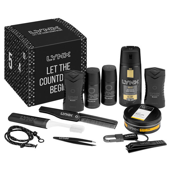 DNR LYNX Men's Grooming Count Down 12 Days Advent Calendar Kit
