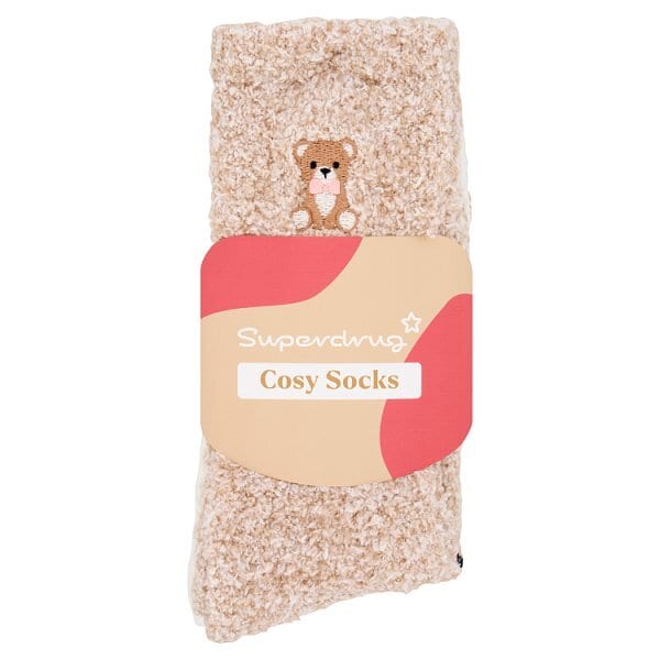 Superdrug Teddy Bear Cosy Socks