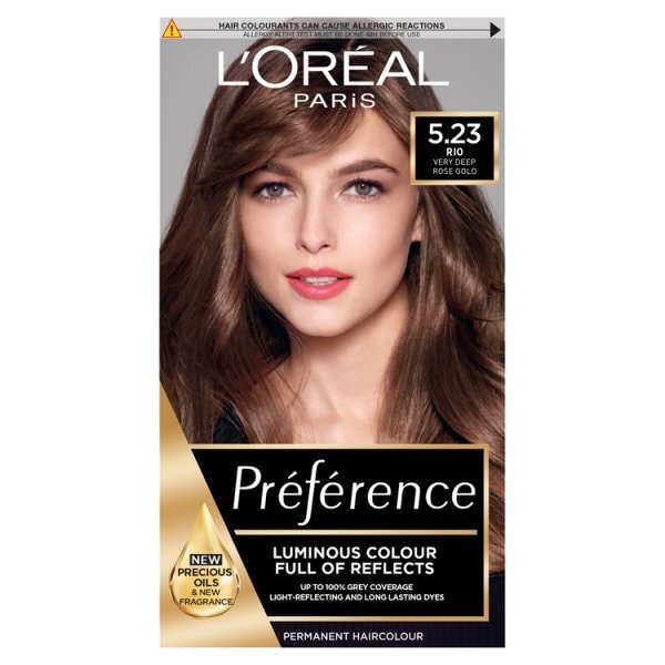 Preference 5.23 Choc Rose Gold Brown Permanent Hair Dye