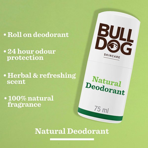 Bulldog Original Natural Roll On Deodorant For Men 75ml