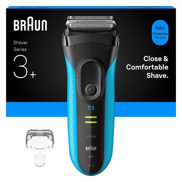 Braun Series 3+ Electric Shaver For Men, 3040S
