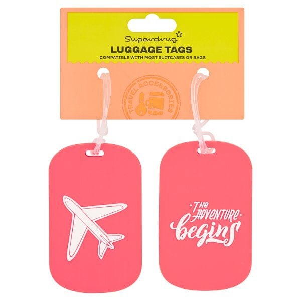 Superdrug Luggage Tag Set of 2