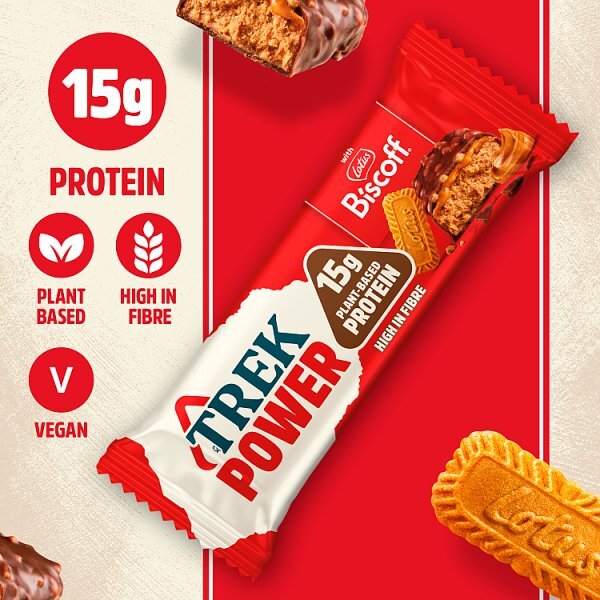 Trek Power Biscoff 55G / 15G Plant Based Protein / Vegan