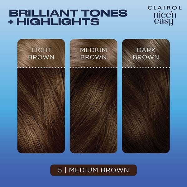 Clairol Nice'n Easy Hair Dye 5 Medium Brown