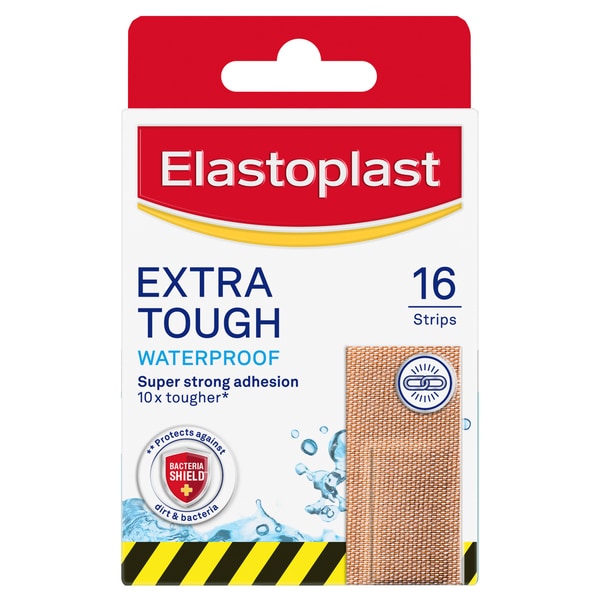 Elastoplast Extra Tough Waterproof Plasters 16 Plasters