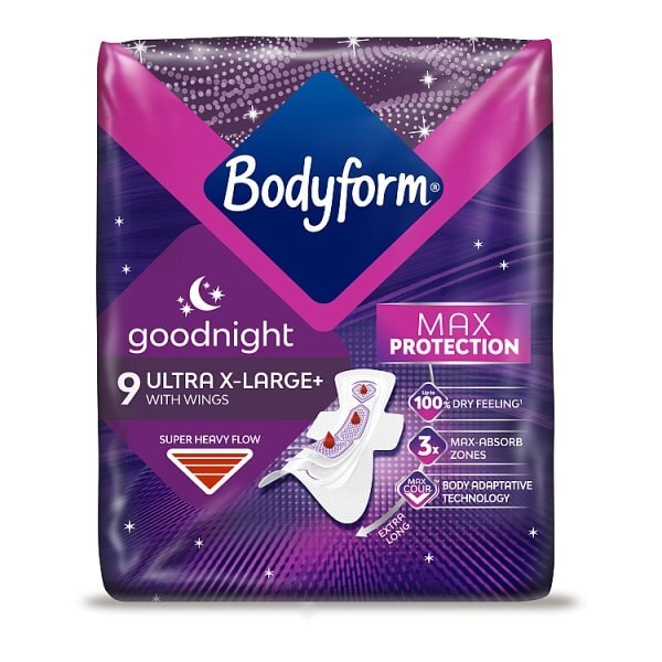 Bodyform Ultra Goodnight Extra Large 9 pack