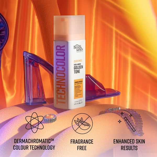 Technocolor 1 Hour Express Self Tanning Foam Caramel 200Ml