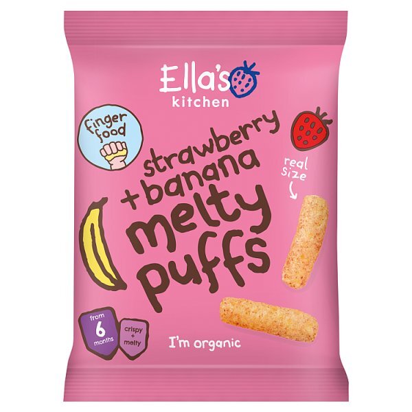 Ella's Kitchen Strawberry & Banana Melty Puffs