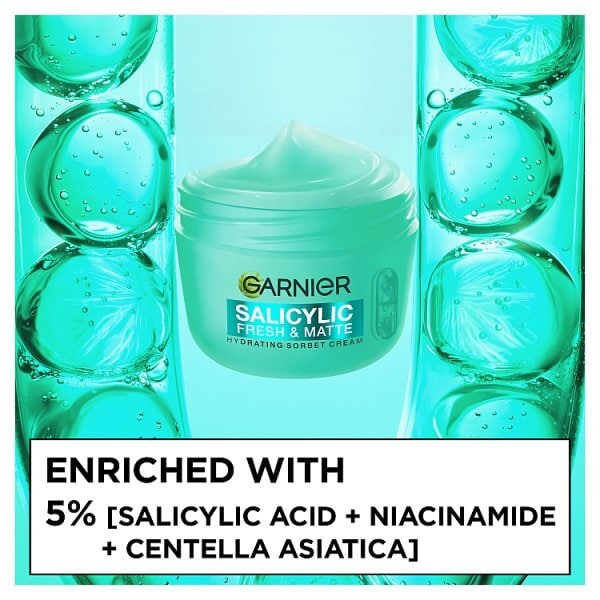 Garnier Salicylic Fresh & Matte Hydrating Sorbet Cream for Oily Skin