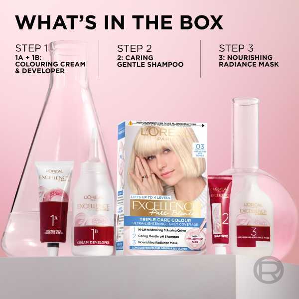 L'Oréal Excellence Pure Blonde 3 Ultra Light Ash Blonde