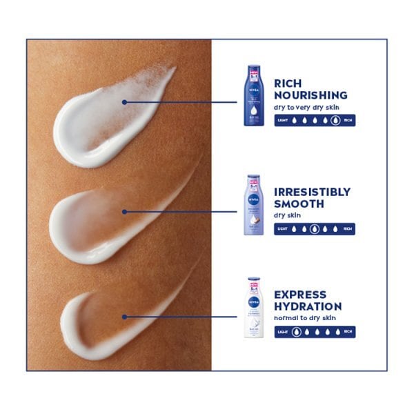 NIVEA Irresistibly Smooth Body Lotion for Dry Skin 250ml