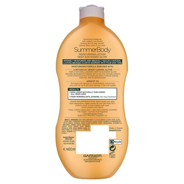 Garnier Summer Body Dark Gradual Tan Moisturiser 400ml