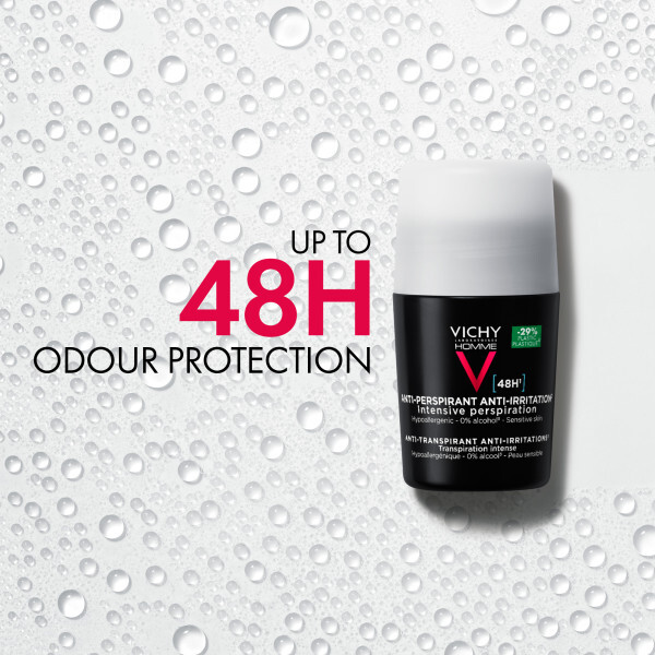 Vichy Homme 48Hr Deodorant Roll-On For Sensitive Skin 50Ml