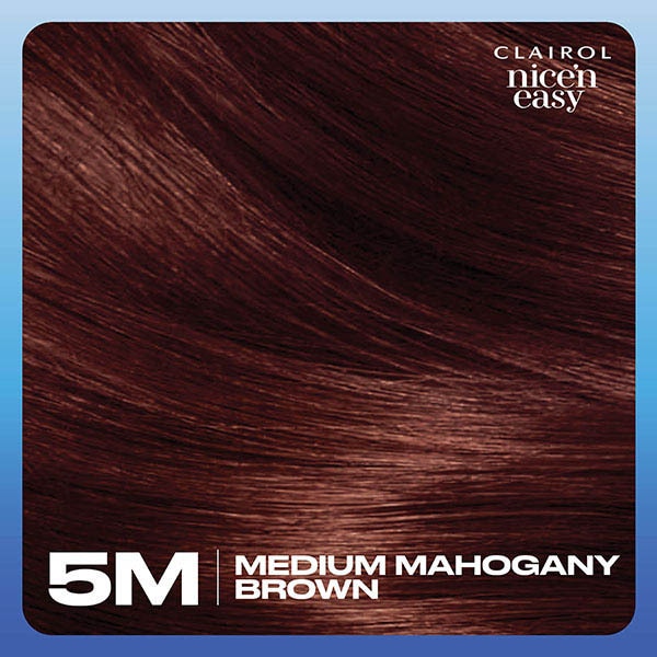 Clairol Nice'n Easy Hair Dye 5M Medium Mahogany Brown