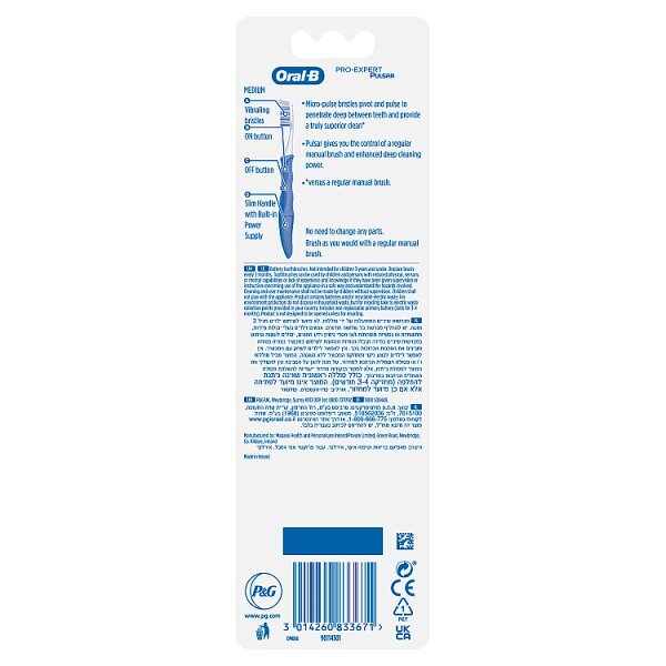 Oral-B Pro Expert Pulsar 35 Medium Battery Toothbrush Twin Pack