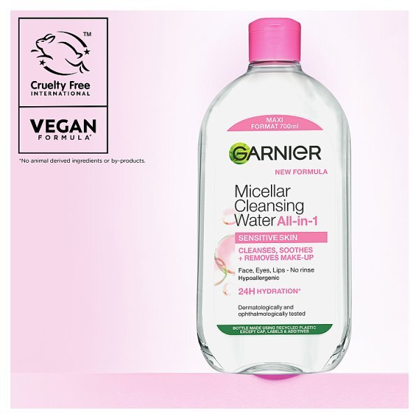 Garnier Micellar Water, Gentle Face Cleanser & Makeup Remover 700ml