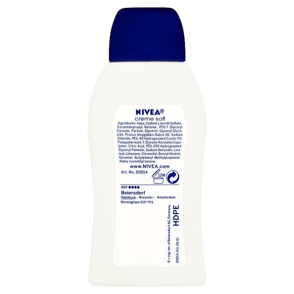 NIVEA Mini Shower Cream Gel, Rich Moisture Soft Cream, 50ml
