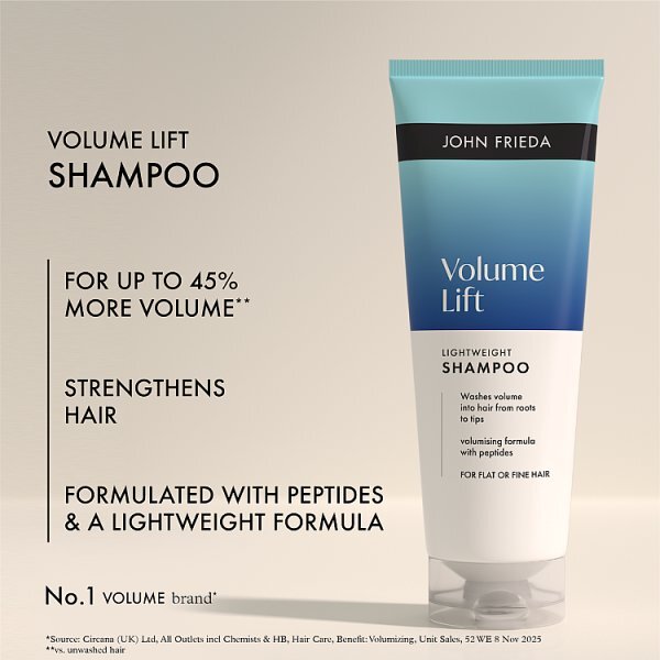 John Frieda Volume Lift Lightweight Shampoo 250Ml
