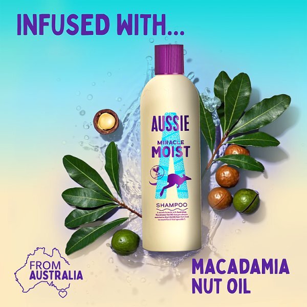 Aussie Shampoo Miracle Moist For Dry and Frizzy Hair 300ml