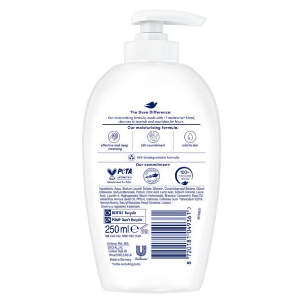 DNR Dove Care + Protect Liquid Hand Wash 250ml