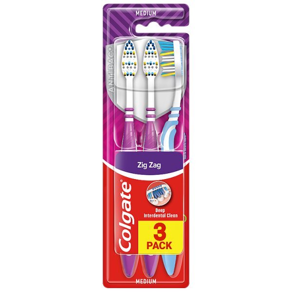 Colgate ZigZag Toothbrushes Triple Pack