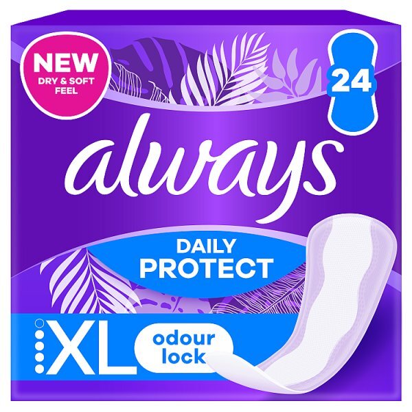 Always Dailies Long Plus Extra Protect Panty Liners x24