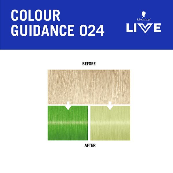 Schwarzkopf LIVE 024 Vivid Green Semi-Permanent Hair Dye