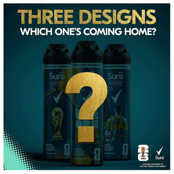 Sure Men Nonstop Protection Cobalt Dry Anti-Perspirant Aerosol 250Ml