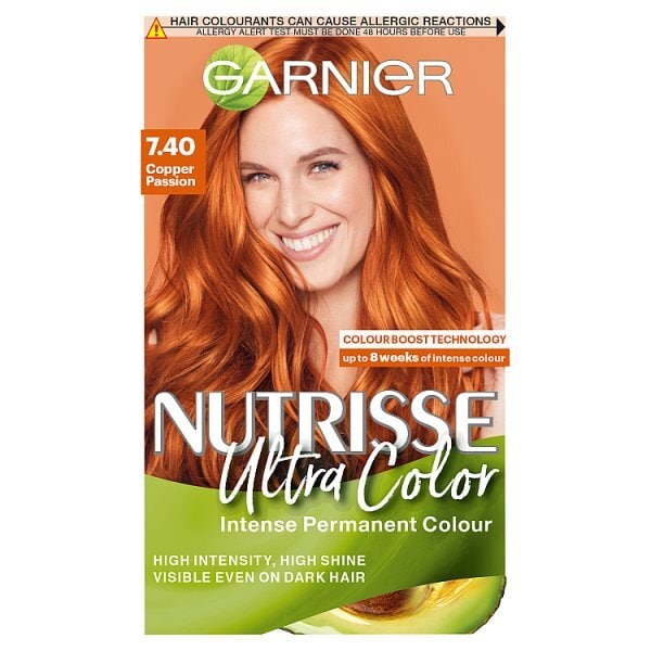 Garnier Nutrisse Permanent Hair Dye 7.40 Copper Passion
