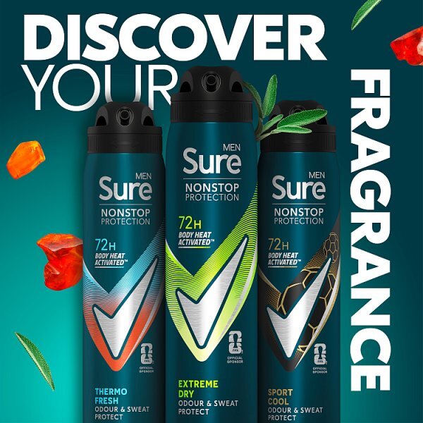 Sure Men Nonstop Protection Extreme Dry Anti-Perspirant Aerosol 250 ml