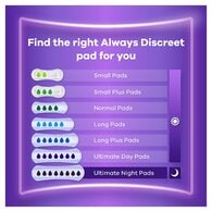 Always Discreet Incontinence Pads+ Long 20