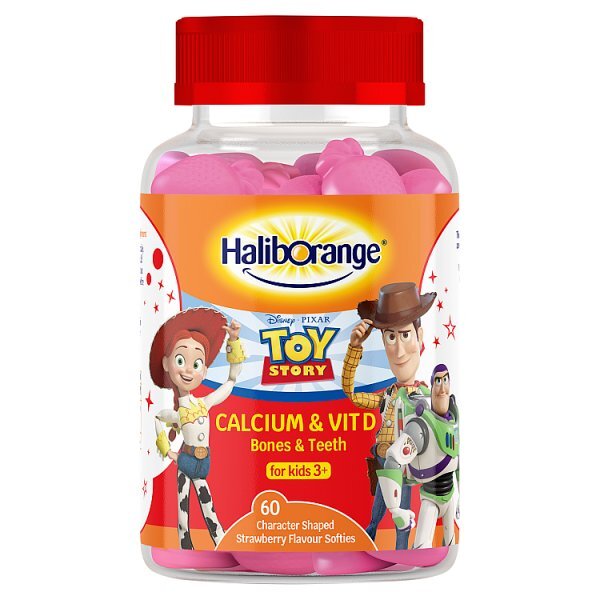 Haliborange Disney Toy Story Calcium  Vit D Straw Softies 60