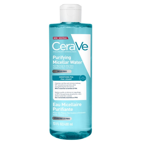 CeraVe Purifying Micellar Water Removes Makeup & Unclogs Pores 400ml