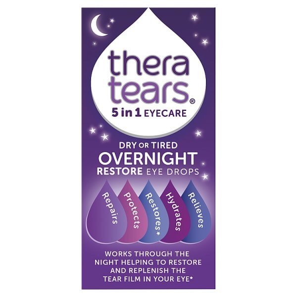 Thera Tears 5 In 1 Dry Or Tired Overnight Eye Drops 10ml