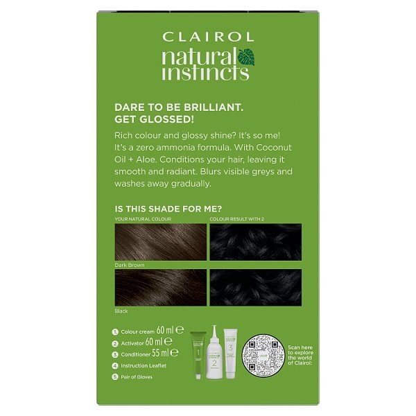 Clairol Natural Instincts Hair Dye 2 Black
