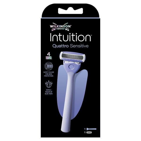 Wilkinson Sword Intuition Quattro Sensitive Womens Razor