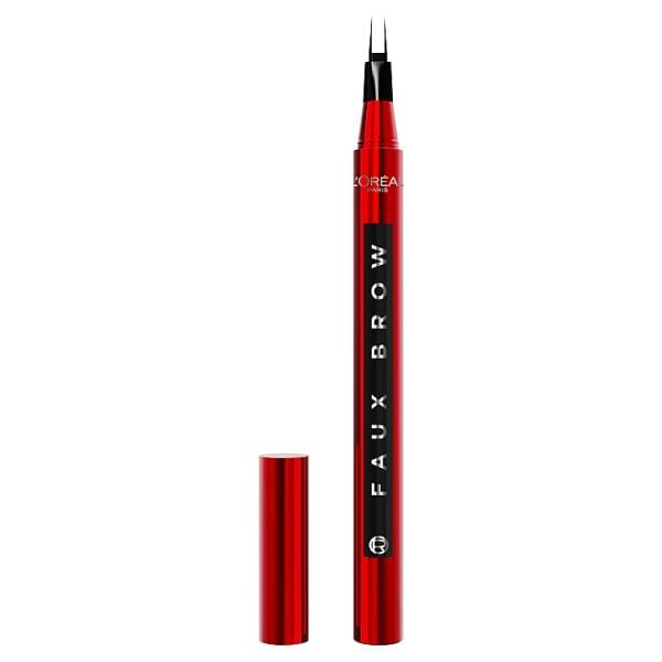 L'Oréal Paris Brown Tint Pen, Infallible Faux Brow, Up To 2-Day Brow Tint, Soft Black, 1g