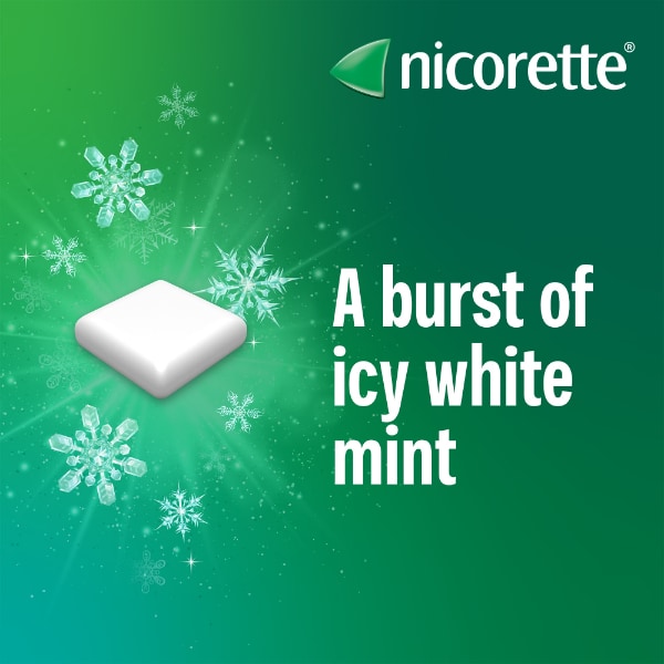 Nicorette Icy White 2mg Nicotine Gum 210s (Stop Smoking)