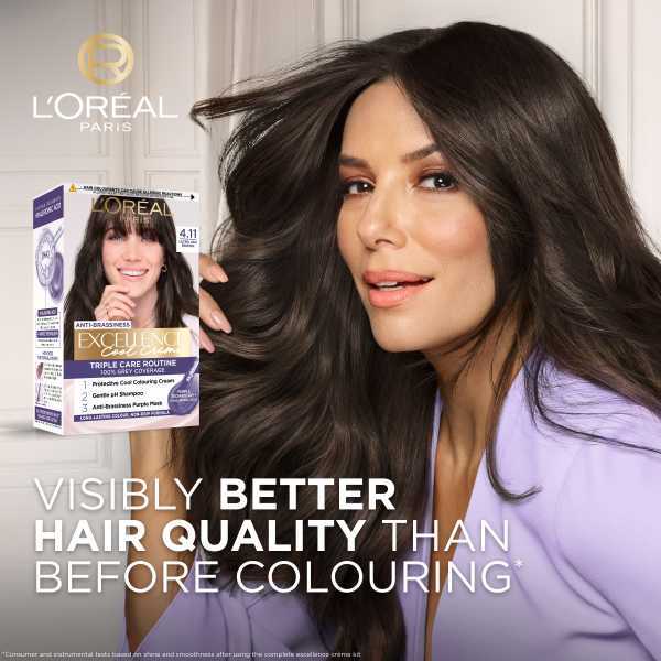 Excellence Crème Cool 4.11 Ultra Ash Brown Hair Dye