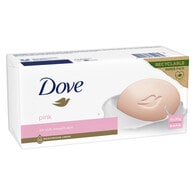 Dove Pink Beauty Bar Soap 1/4 Moisturising Cream 6 X 90G