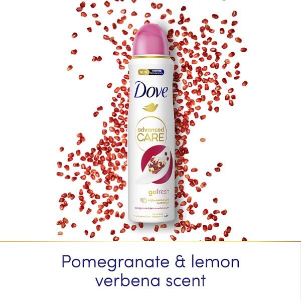 Dove Advanced Antiperspirant Deodorant Pomegranate 150ml