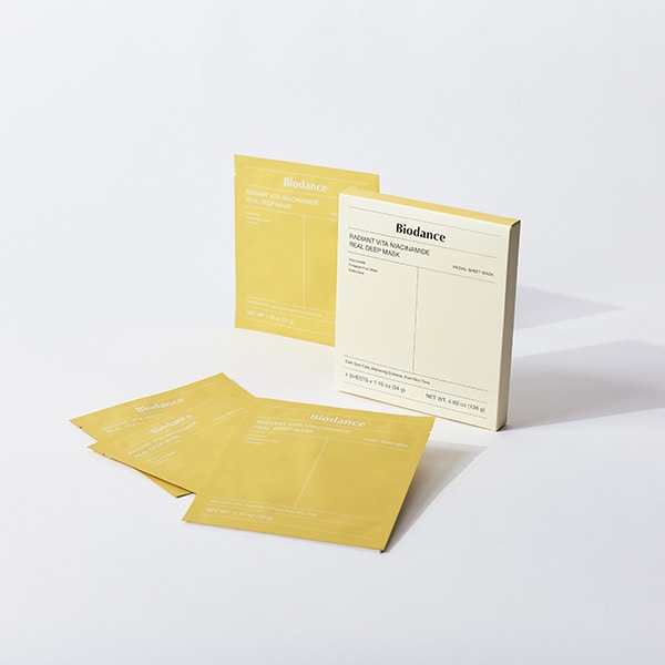 Biodance Radiant Vita Niacinamide Real Deep Mask 34G 4pk