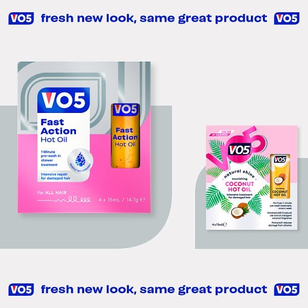 VO5 Nourishing Coconut Hot Oil 15ml 4 pack