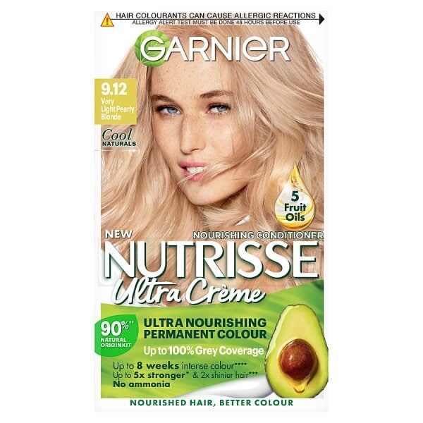 Garnier Nutrisse 9.12 Crème Blonde Permanent Hair Dye