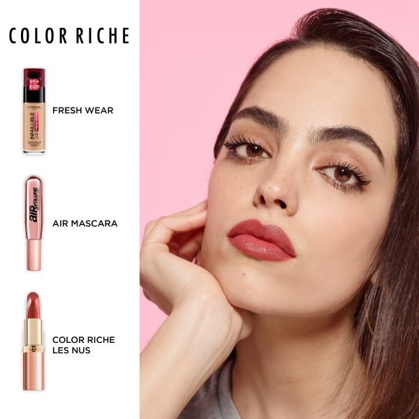 LOréal Paris Color Riche Les Nus Satin Lip, 172 Determined