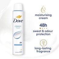 Dove Women Antiperspirant Deodorant Classic Aerosol 200ml