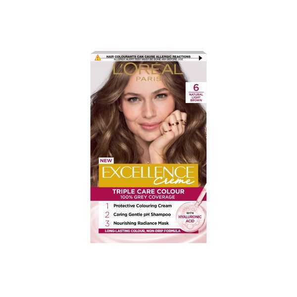 Excellence Creme 6 Natural Light Brown Hair Dye