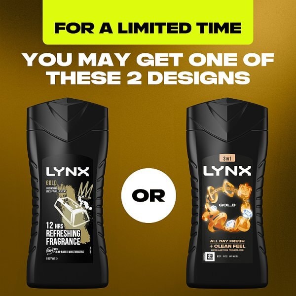 Lynx Bodywash Shower Gel Gold 225ml