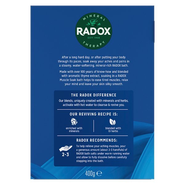 Radox Mineral Therapy Muscle Soak Bath Salts 400 g
