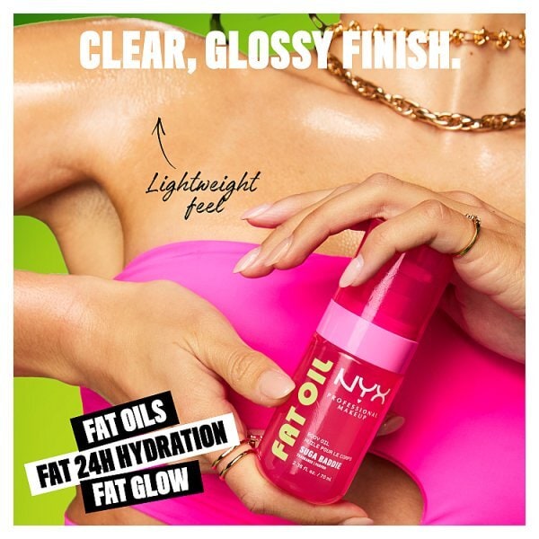 NYX Professional Makeup Fat Oil Lip & Body Kit, Suga Baddie